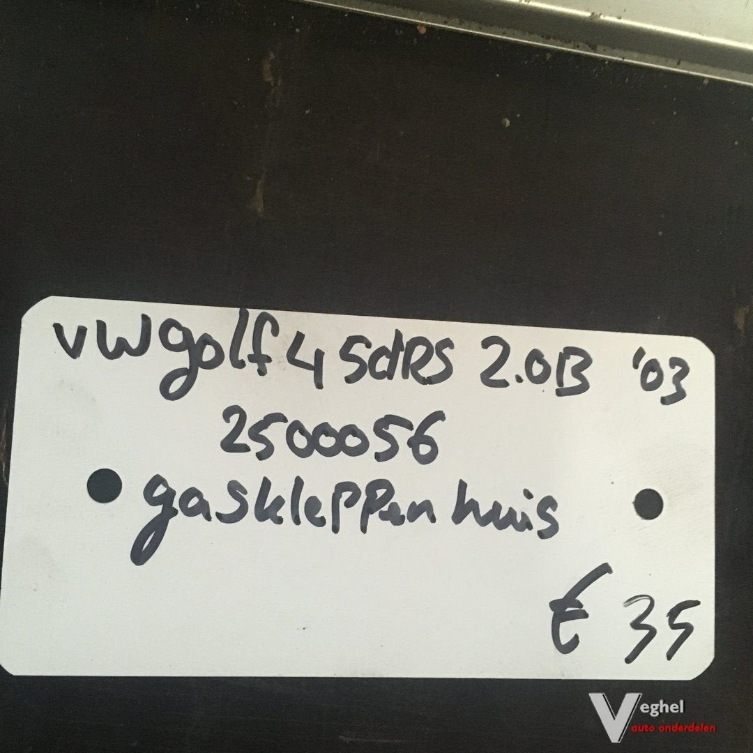 Vw Golf 4 2003  5drs 2.0 B Wagennr 2500056 Gasklephuis, Auto-onderdelen, Gebruikt, -, -, Ophalen of Verzenden