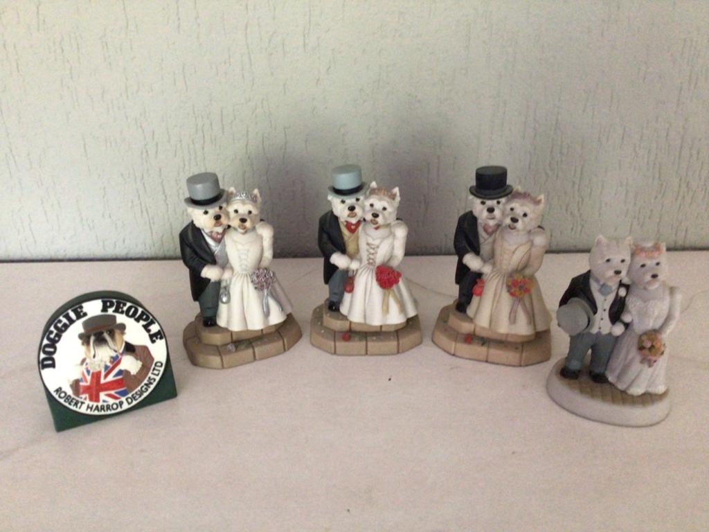 Robert Harrop Doggie People Westies Bruidspaar Beeldjes, Ophalen of Verzenden, Zo goed als nieuw, Dier