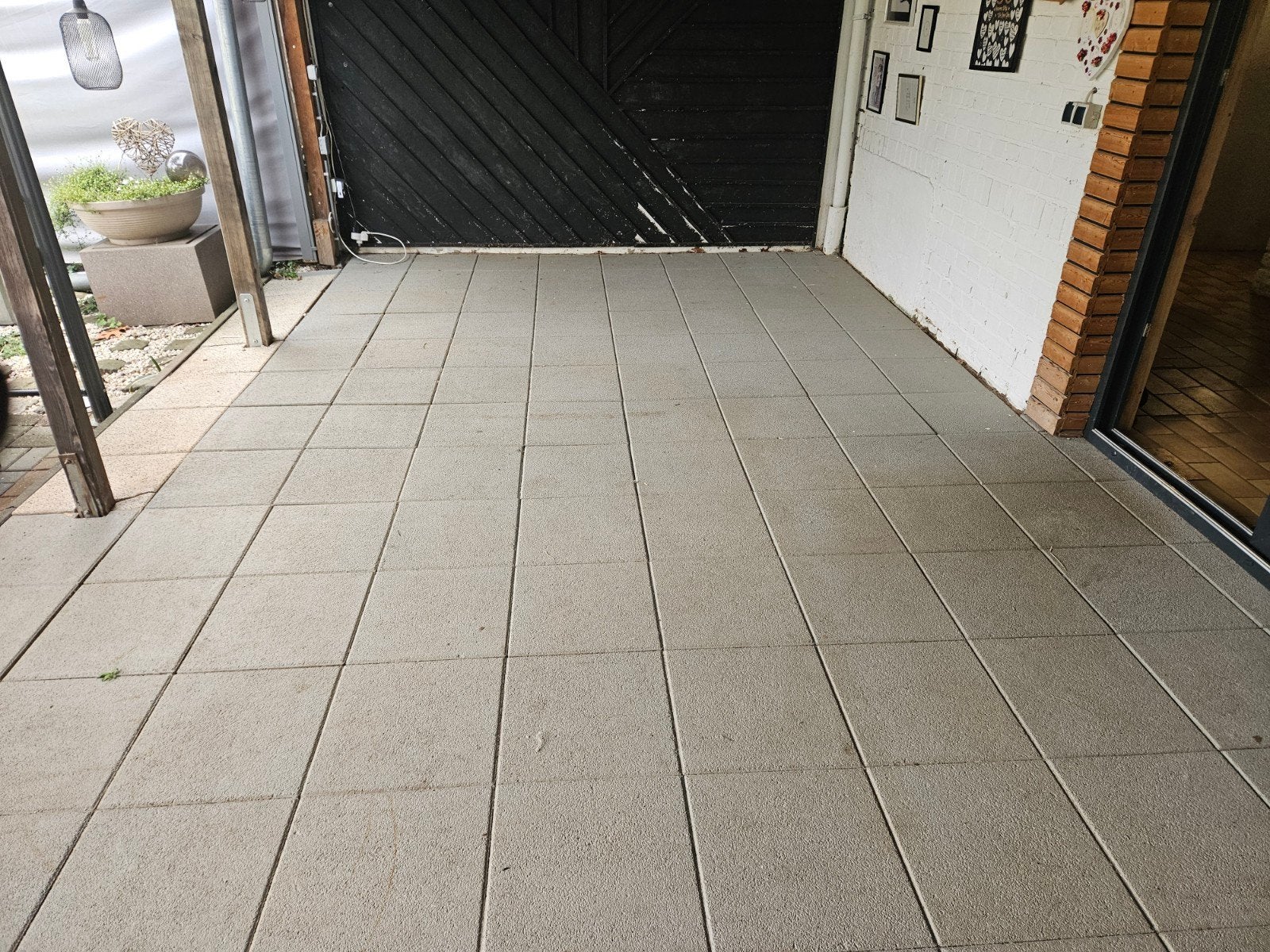 Gratis af te halen: Terrastegels 40x40cm, ca. 50m2, Ophalen, Gebruikt, 10 m² of meer, Beton