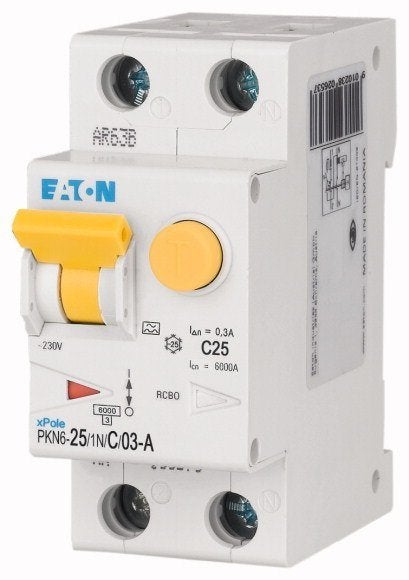 Aardlekautomaat C25A 1P+N 300mA 6kA, Verzenden, Nieuw