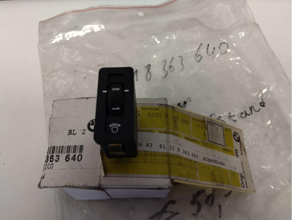 BMW Z3 Schakelaar regeling verlichtingsafstand61318363640, Niet ingevuld, Niet ingevuld, Nieuw, Ophalen of Verzenden
