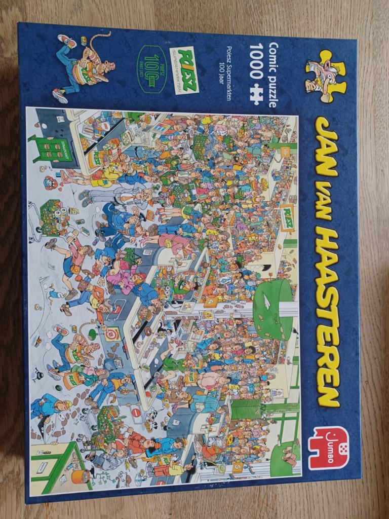 Jan van Haasteren Poiesz Supermarkten 1000 stukjes, Hobby en Vrije tijd, Ophalen, 500 t/m 1500 stukjes, Gebruikt, Legpuzzel
