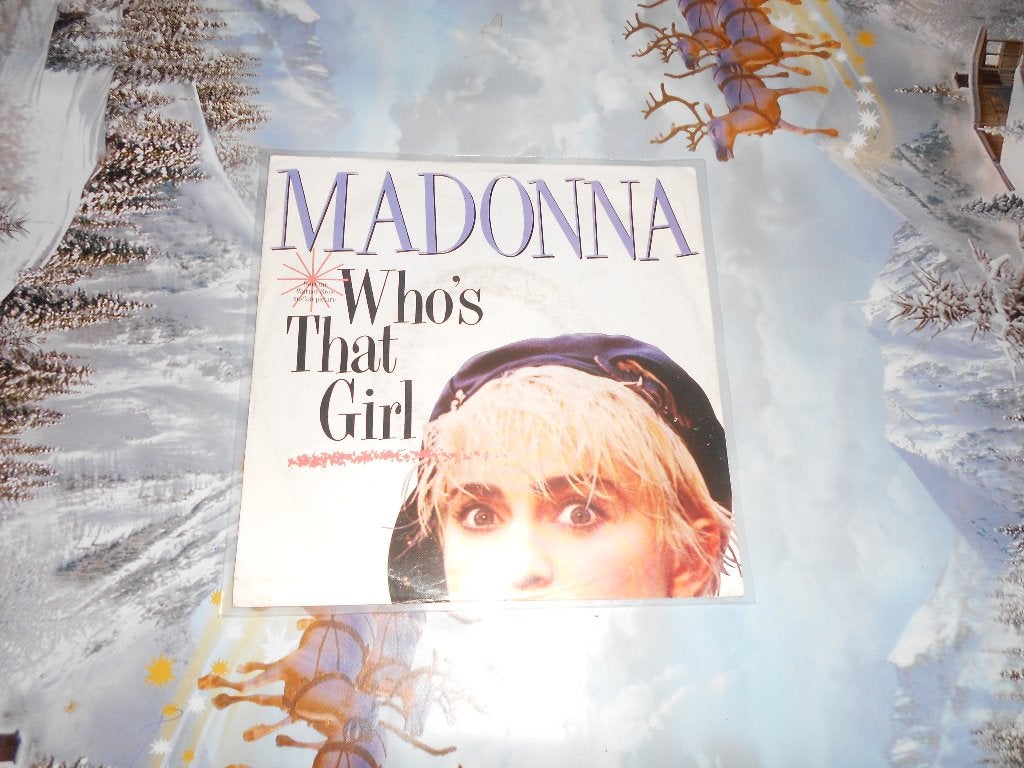 who,s that girl - madonna, Cd's en Dvd's, Filmmuziek en Soundtracks, 7 inch, Ophalen of Verzenden, Overige typen