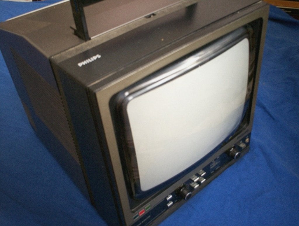 Philips 10CX100 "camping" kleurentelevisie portable, Ophalen, Gebruikt, Minder dan 40 cm, Philips