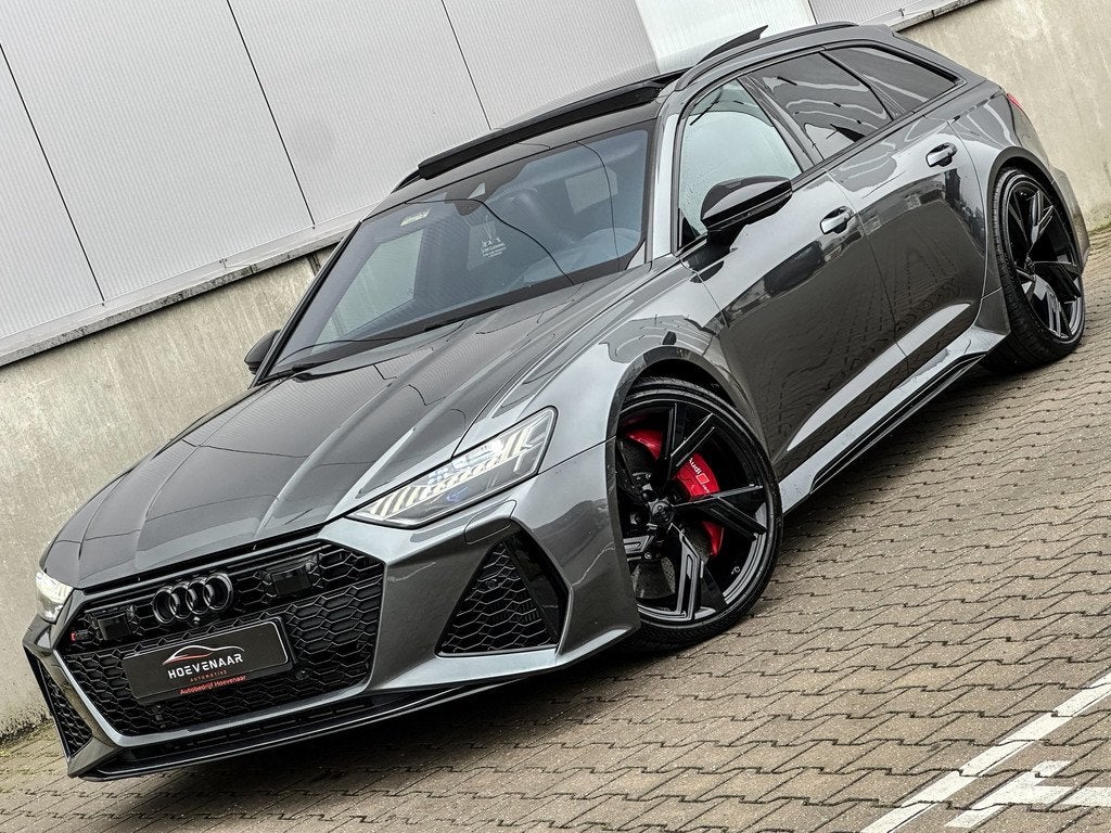 Audi RS6 Dynamic plus Capristo Keramisch 4WB B&O, Auto's, Audi, Automaat, 12 maanden, Gebruikt, Leder