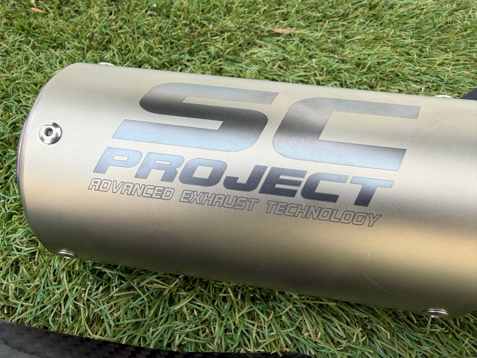 SC PROJECT CR-T (TITANIUM) Slip-On Uitlaatdemper, Gebruikt, Verzenden, Amsterdam, Sc projects