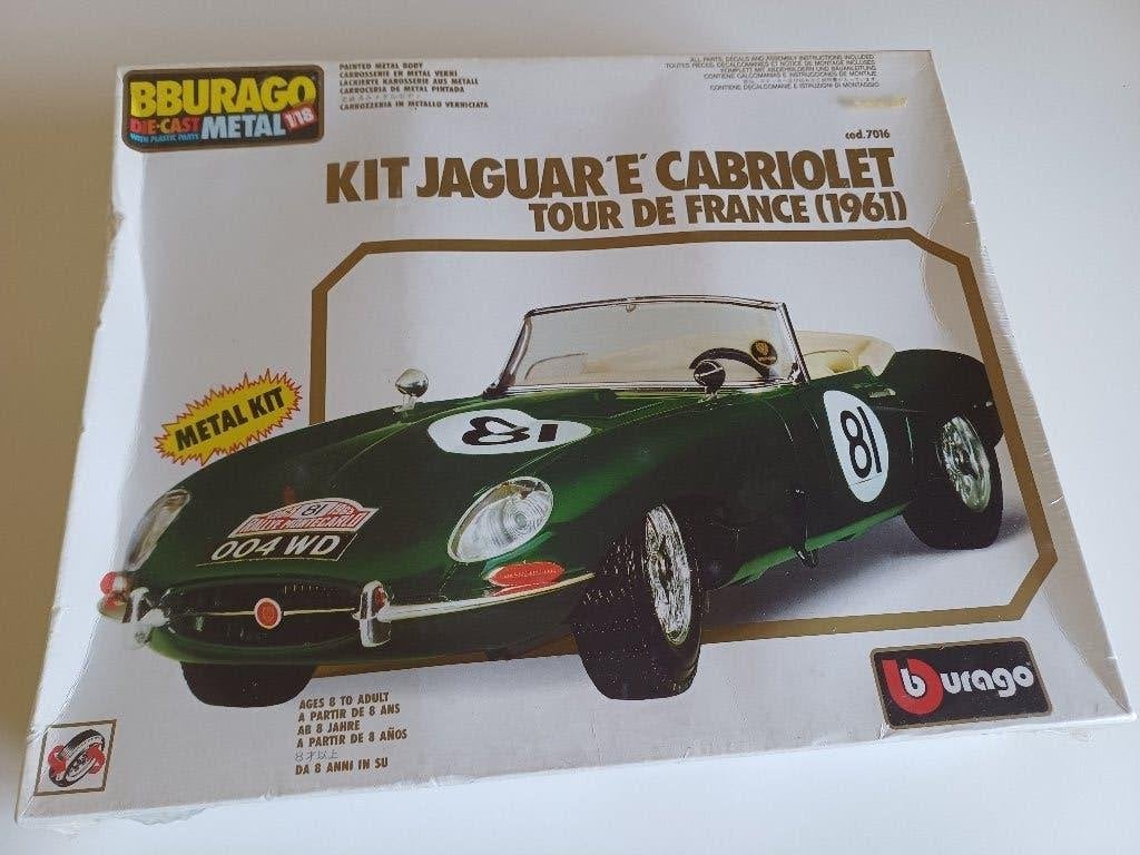 jaguar E cabriolet op schaal 1:18. Nieuwe in de doos, Ophalen of Verzenden, Nieuw, Auto, Bburago