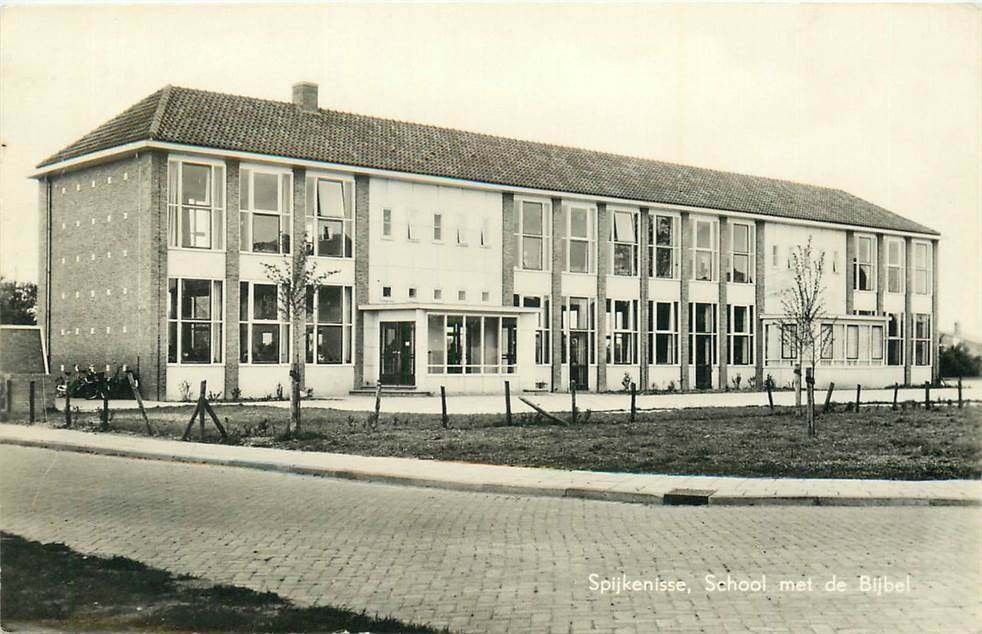 304-086-027 Spijkenisse School met de Bijbel, Verzenden, Voor 1920, Zuid-Holland