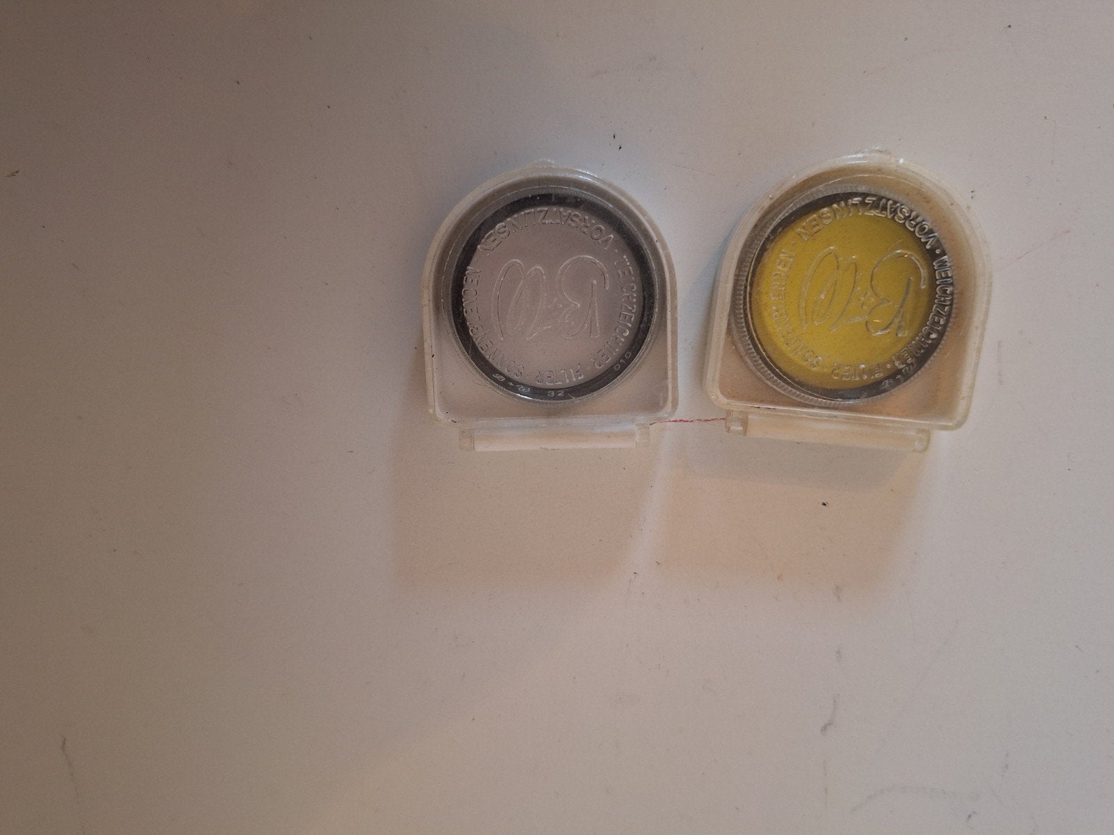 B+W 50mm filters: geel en UV, Made in Germany, Gebruikt, Minder dan 50 mm, B+W, Ophalen of Verzenden