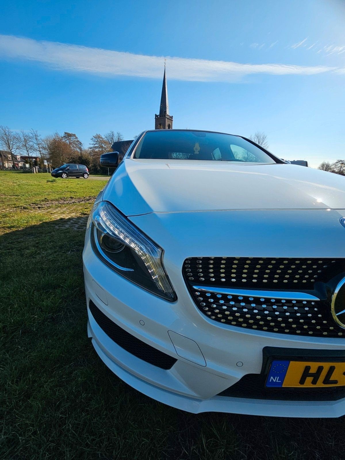 Mercedes-Benz A-Klasse 1.6 A180 Blue EFF AUT 2015 Wit, Auto's, Automaat, Parkeersensor, Achterwielaandrijving, 4 cilinders
