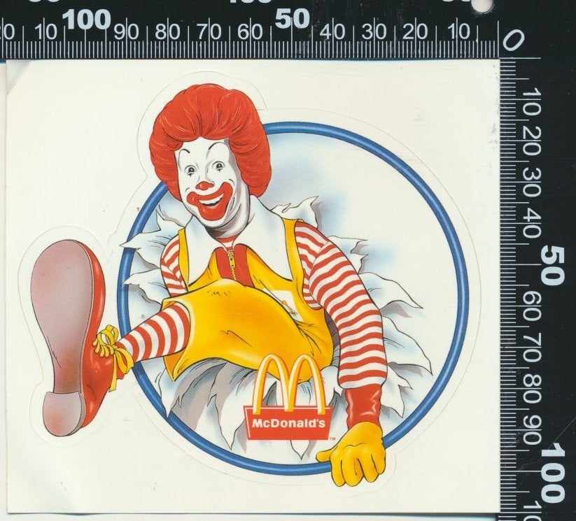 Sticker: McDonalds (Ring), Verzenden, Zo goed als nieuw, Bedrijf of Vereniging