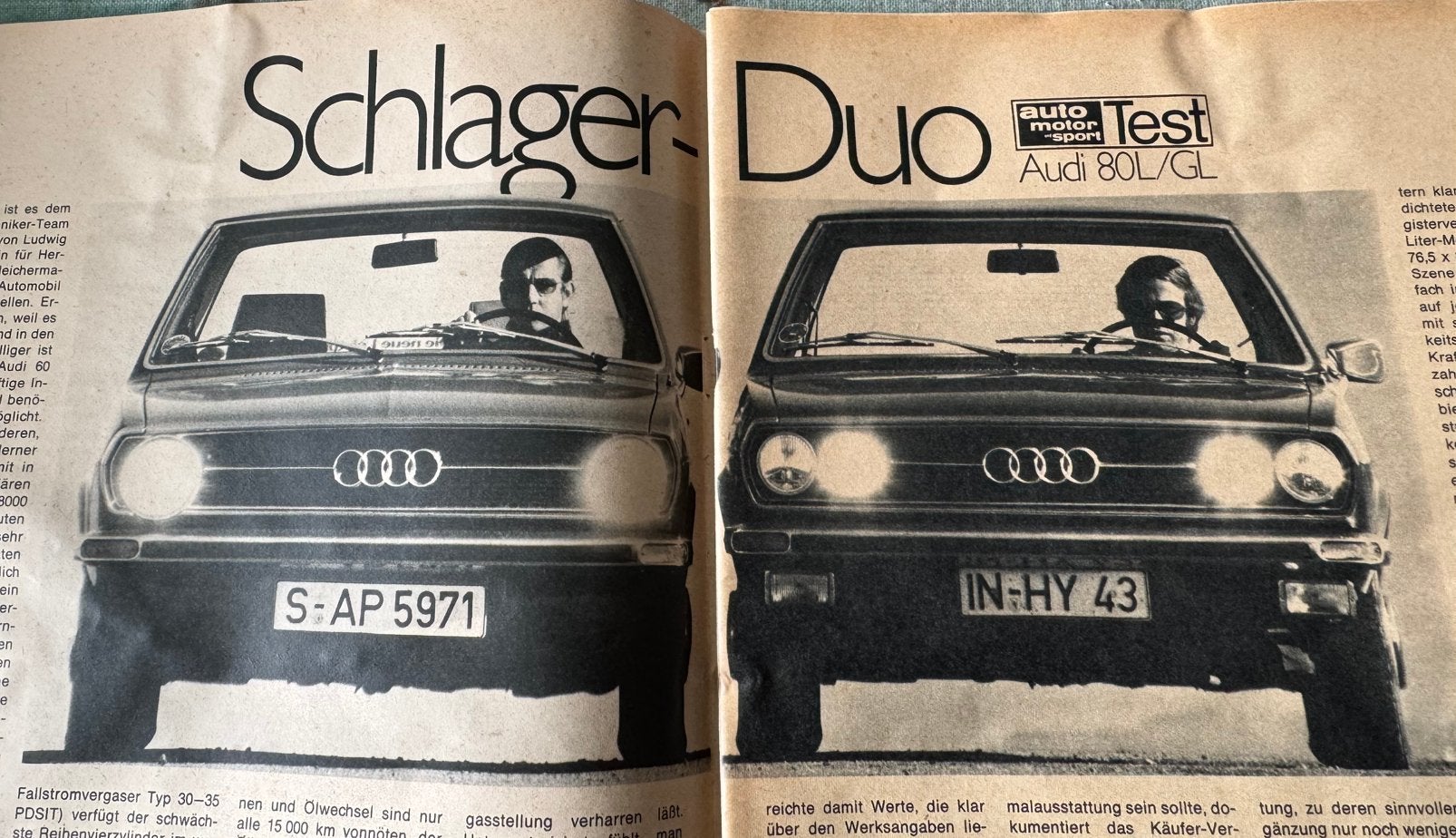 Test 1973 Audi 80 L LS GL, Verzenden, Gebruikt, Auto's