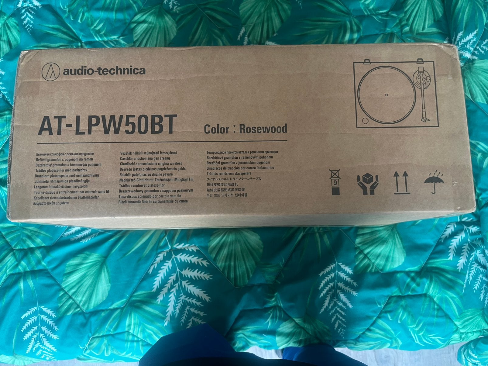NIEUW Audio-Technica AT-LPW50BT Rosewood – Bluetooth Platens