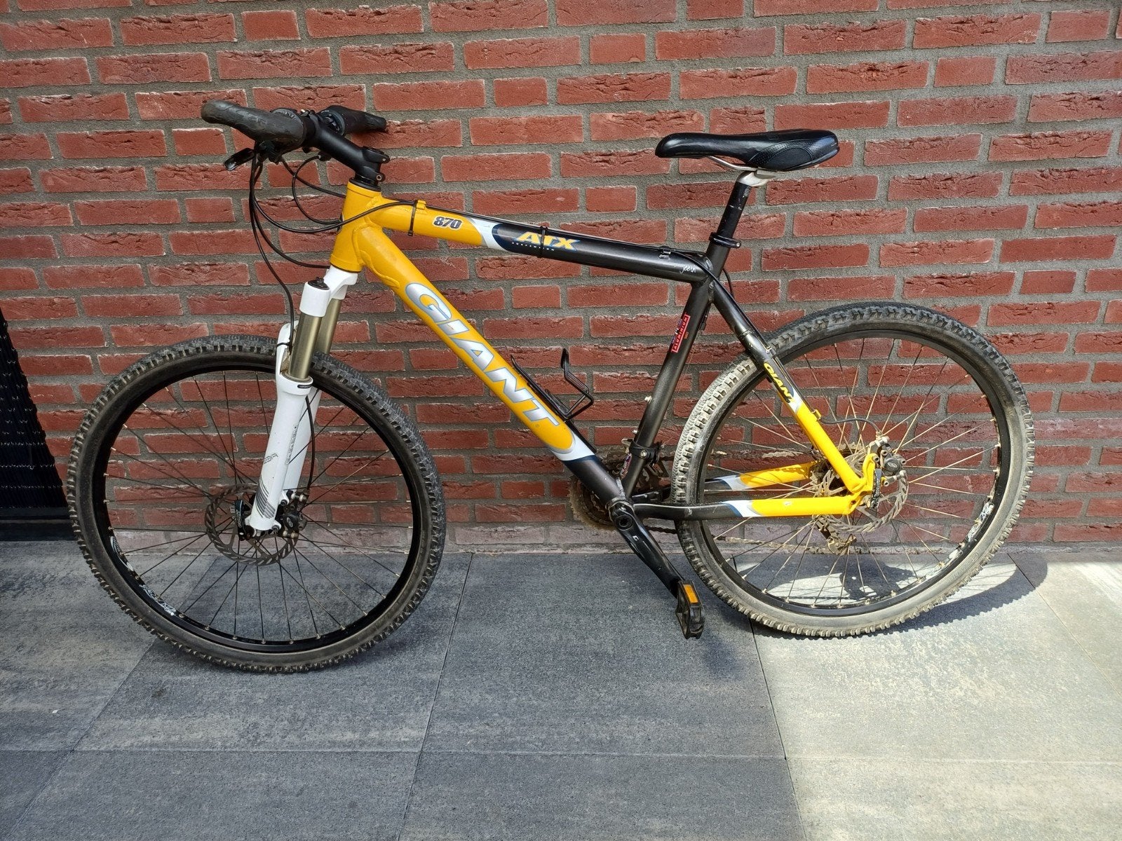 Giant ATX 870 Mountainbike - Geel/Zwart, Ophalen, Gebruikt, Hardtail, Heren