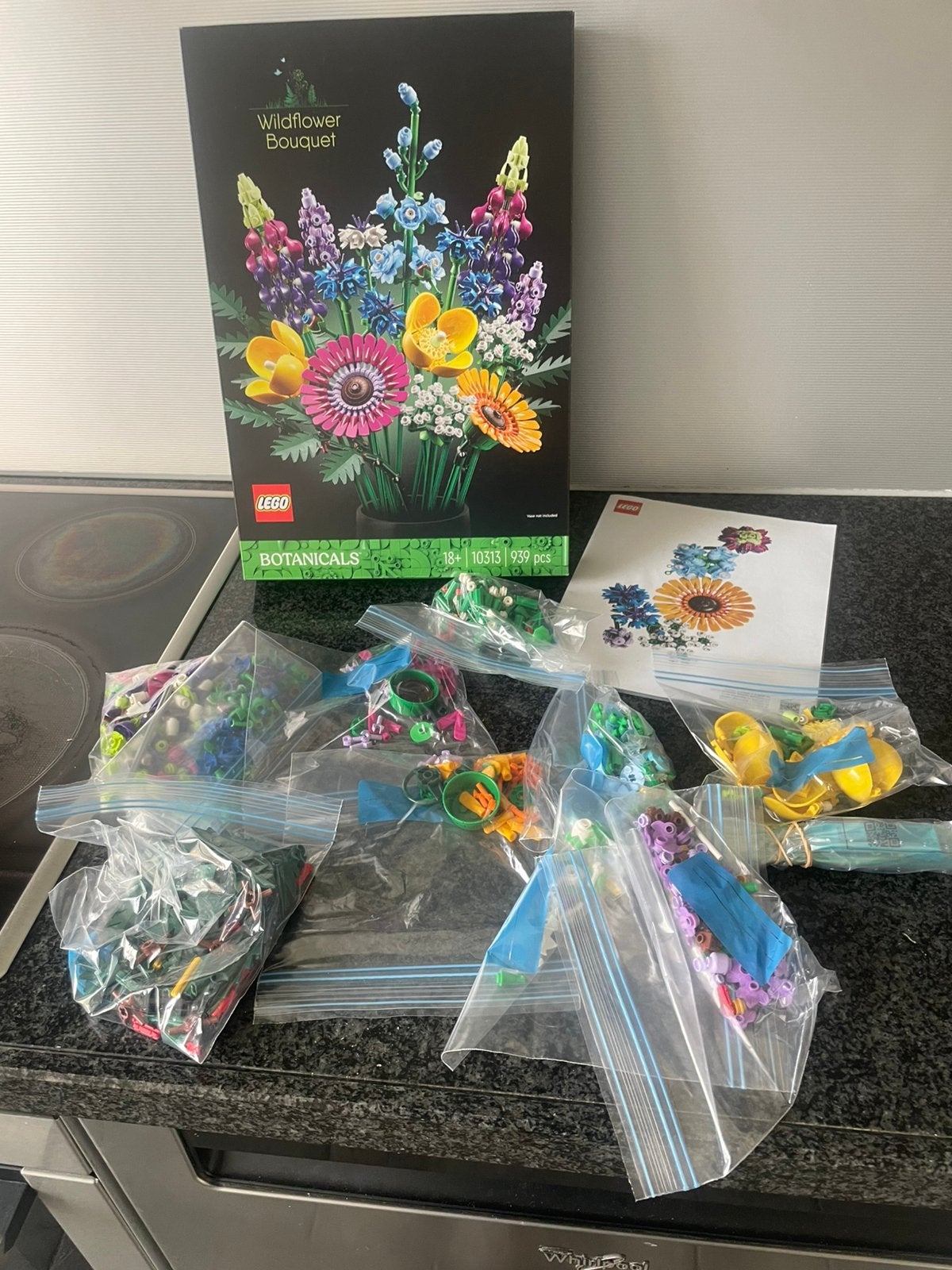 Lego botanicals 10313 wildflower bouquet, Overige thema's, Lego, Ophalen of Verzenden, Zo goed als nieuw