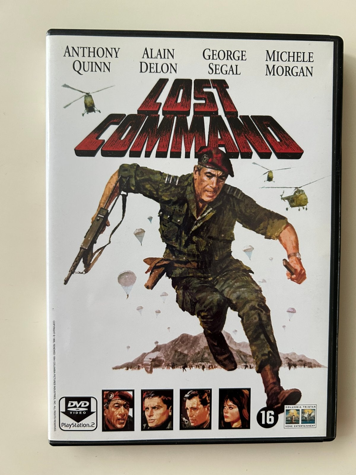 -Lost Command- Actiethriller met Alain Delon/ Anthony Quinn, Vanaf 16 jaar, Nederlands, Ophalen of Verzenden, Frans