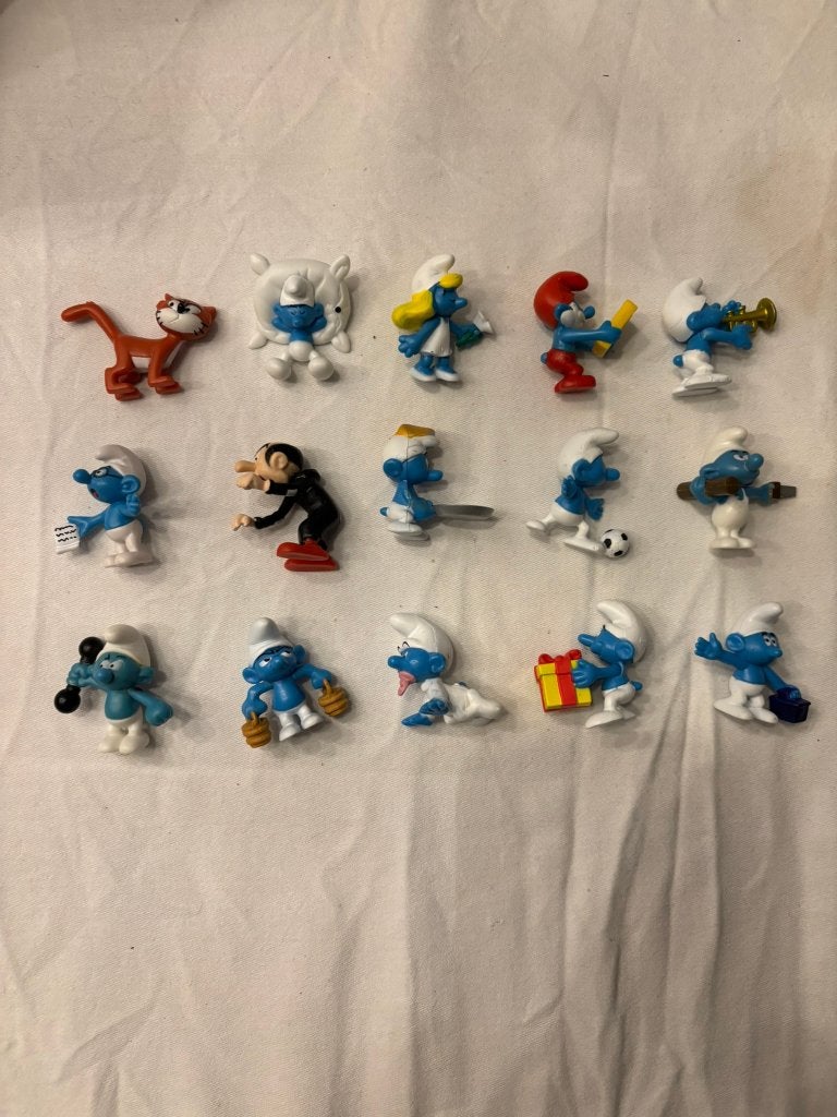 Albert heijn ah smurfen figuren collectie 15 stuks peyo!, Verzamelen, Ophalen of Verzenden, Zo goed als nieuw, Verschillende Smurfen