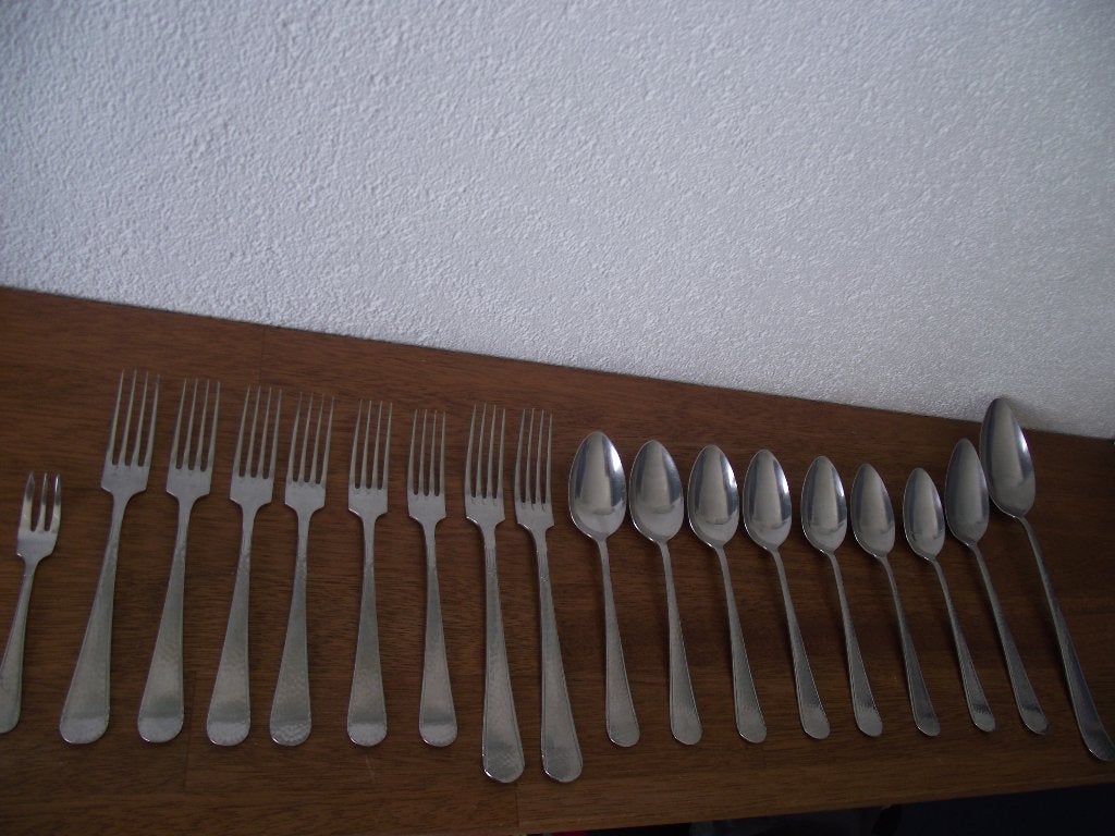 4 st Gero zilmeta 294 hamerslag bestek Franse lelie 1936-60, Antiek en Kunst, Antiek | Bestek, Ophalen of Verzenden