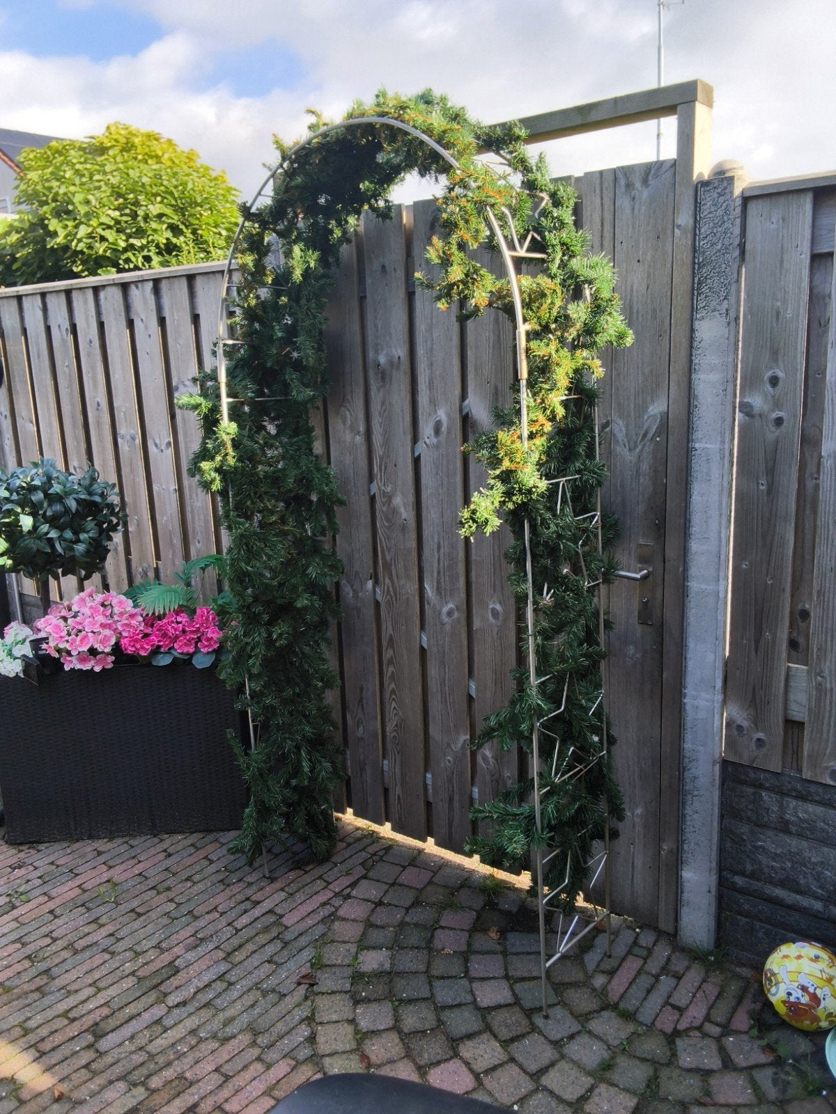 leuke boog met kerstgroen, Diversen, Ophalen