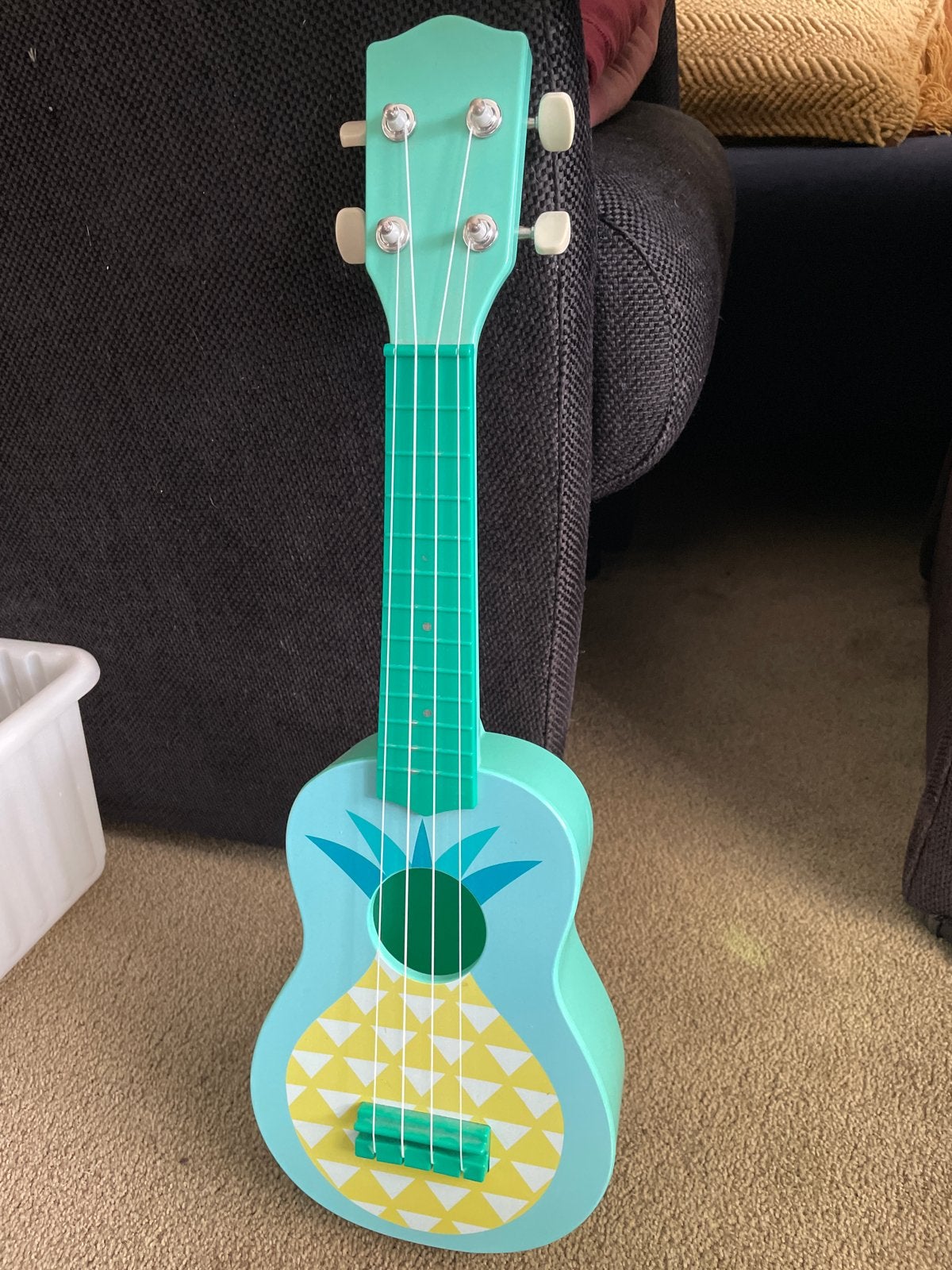 Leuke kinderukelele ukelele met ananas design, Ophalen of Verzenden, Zo goed als nieuw, Ukelele