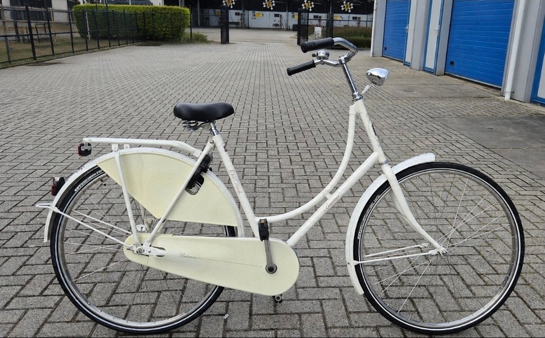 Mooie Witte Omafiets, 56 cm of meer, Ophalen, Zo goed als nieuw
