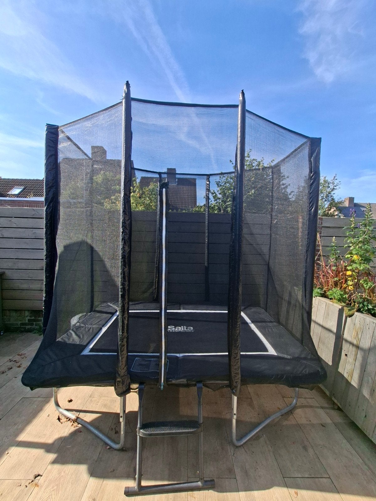 Trampoline met veiligheidsnet, Ophalen, Gebruikt
