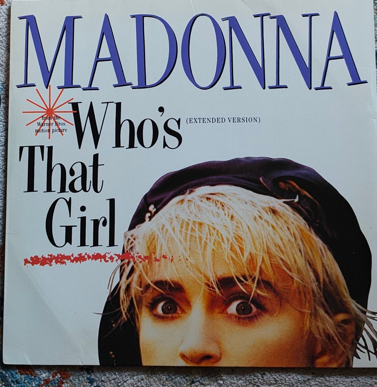Madonna - Who's That Girl (Extended Version) 12 inch vinyl, Gebruikt, Originele persing, Ophalen of Verzenden, EP