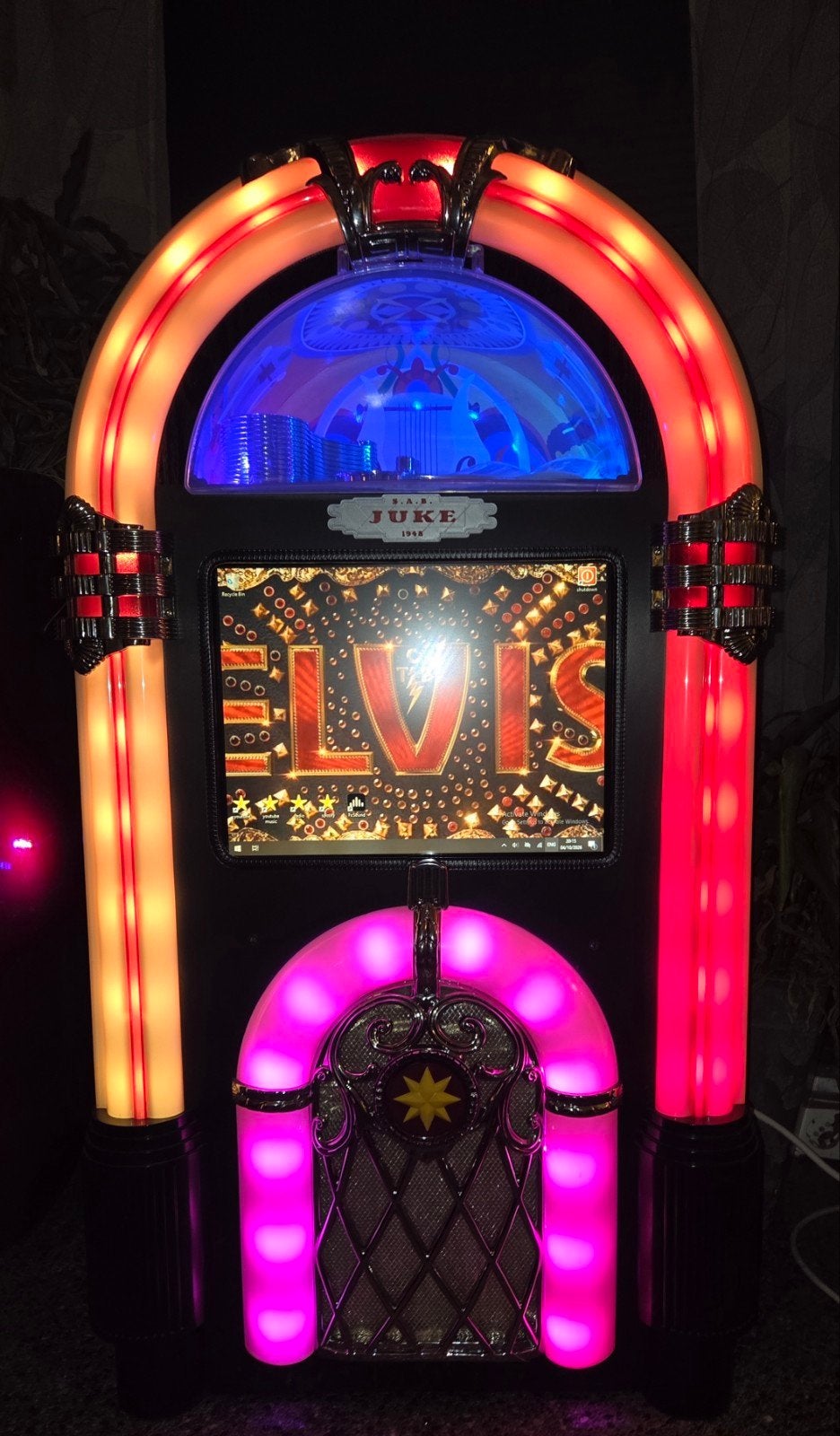 jukebox met 15inch touchscreen, wifi,bleutooth,Spotify enź, Ophalen, 1970 tot heden, Overige merken