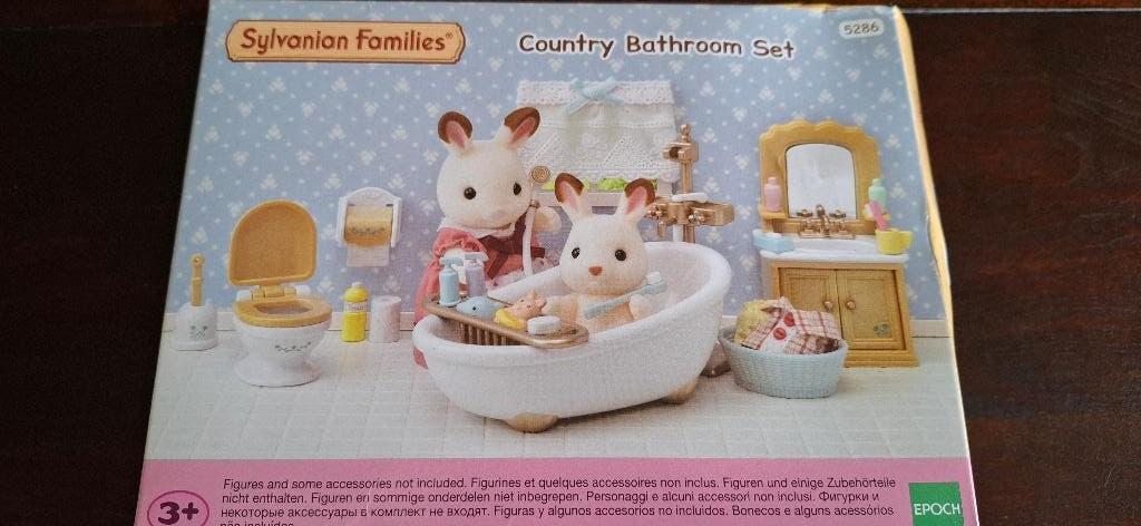 Sylvanian Families, Country Bathroom Set, 5286, Ophalen of Verzenden, Zo goed als nieuw, Jongen of Meisje