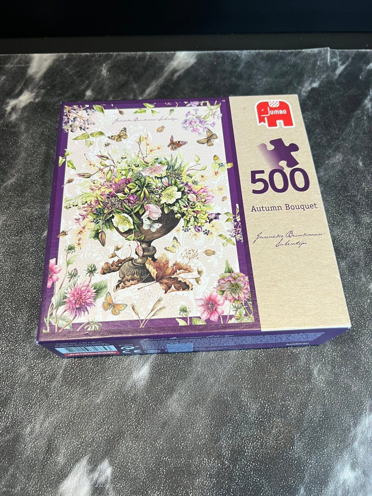 Jumbo puzzel 500 stukjes Janneke Brinkman autumn bouquet, Ophalen of Verzenden, 500 t/m 1500 stukjes, Zo goed als nieuw