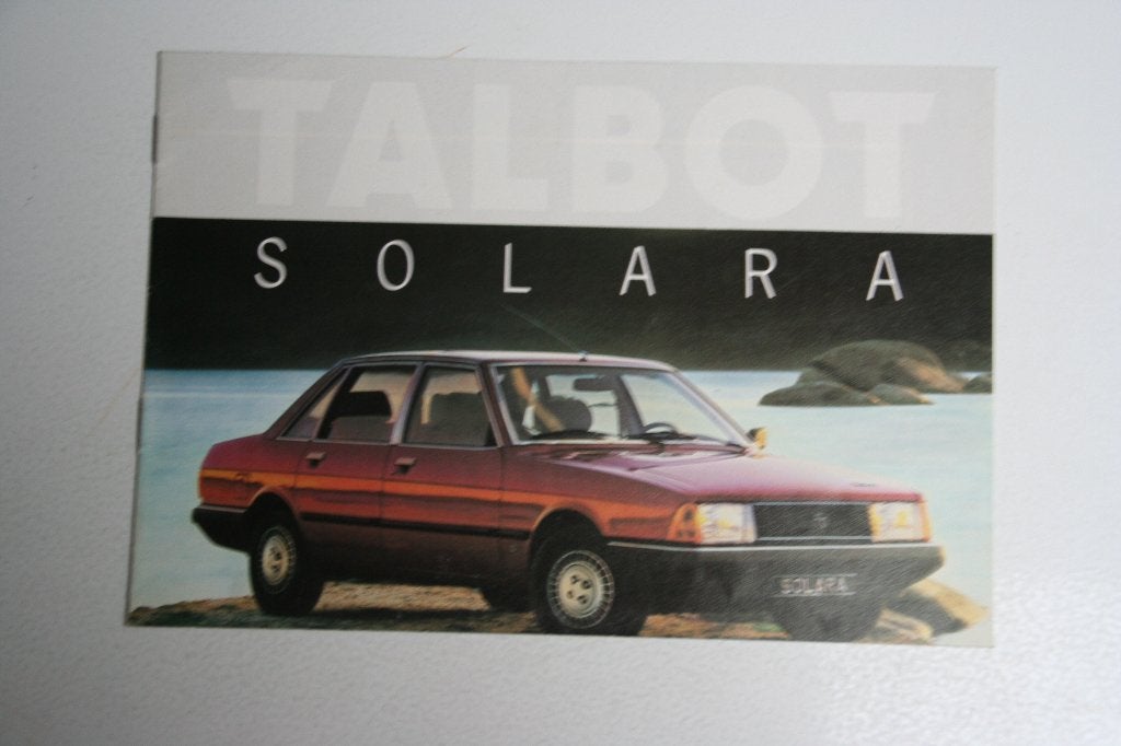 Folder Talbot Solara (04-1980) (29), Ophalen of Verzenden, Nieuw, Overige merken