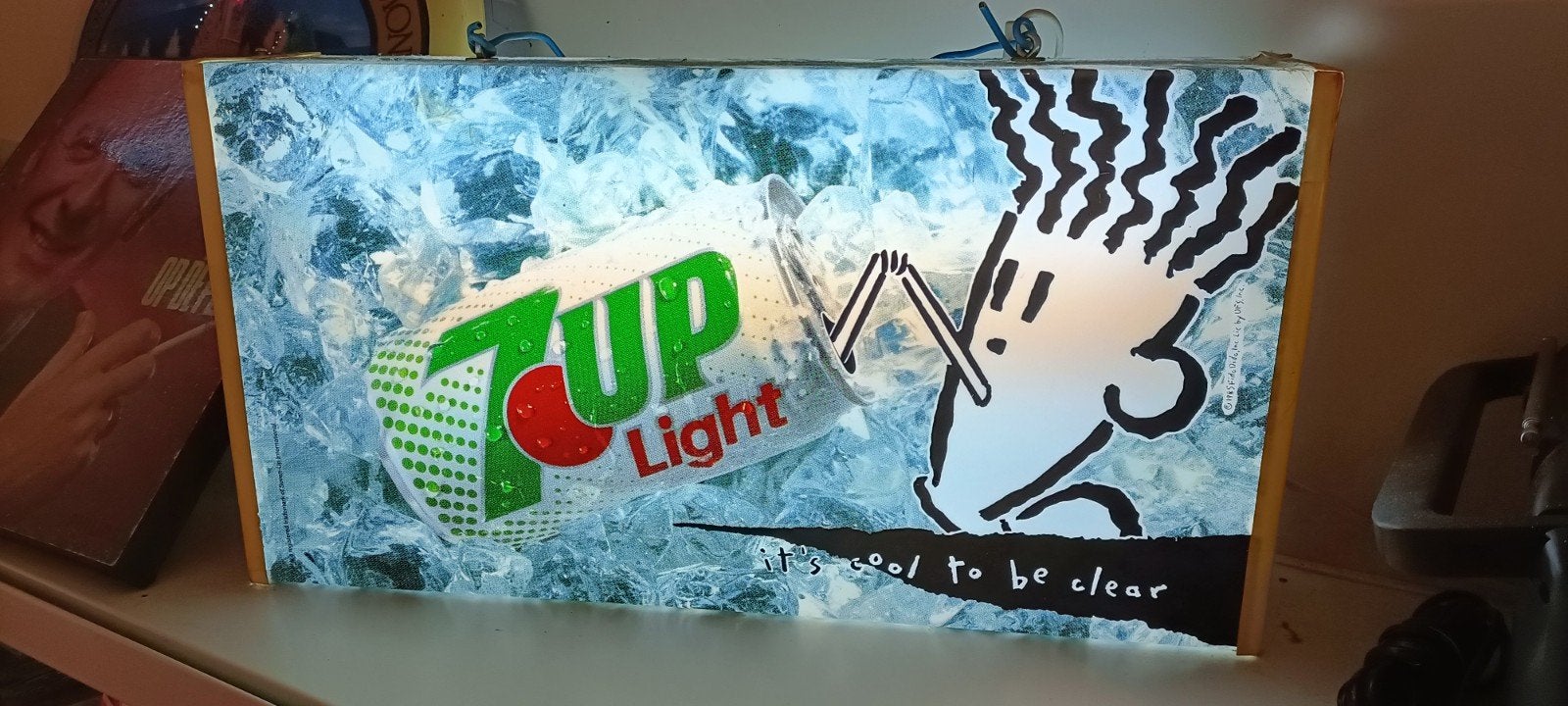7 Up light lichtbak reclame (Fido Dido), Ophalen of Verzenden, Gebruikt, Lichtbak of (neon) lamp