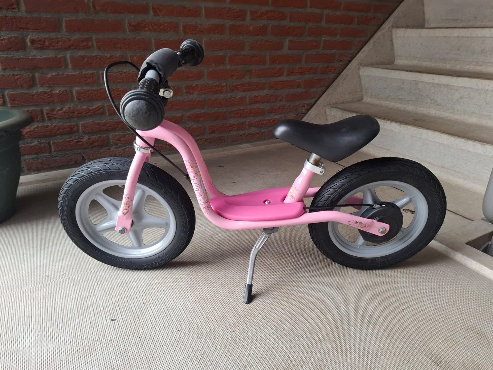 Puky Loopfiets LR 1L roze met Rem, Ophalen, Zo goed als nieuw, Loopfiets