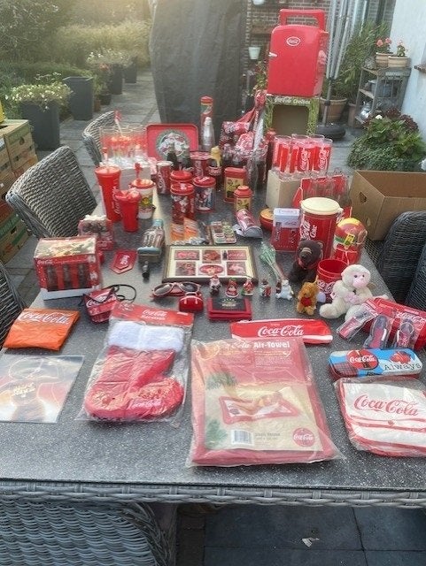 Uitgebreide verzameling Coca Cola items, Ophalen, Gebruikt, Gebruiksvoorwerp