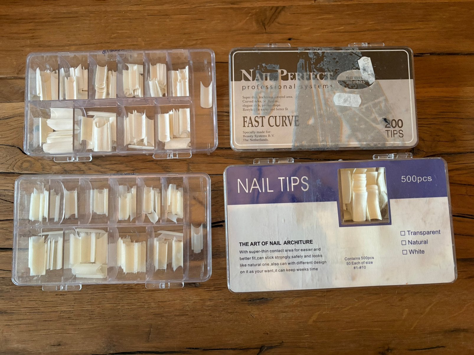 4 dozen nageltips, Ophalen of Verzenden, Overige kleuren, Handen en Nagels, Toebehoren