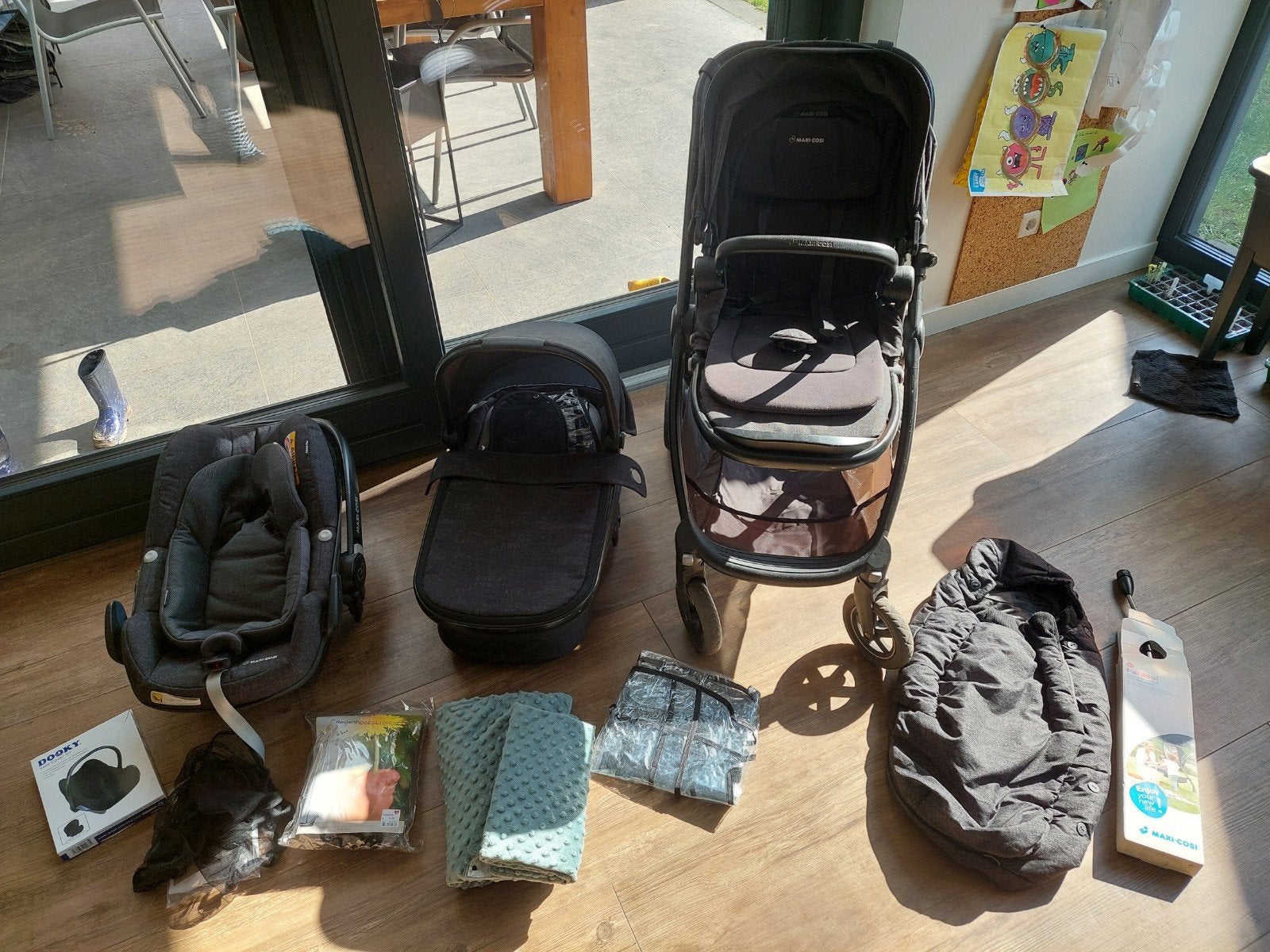 Maxi cosi kinderwagen Adorra, Ophalen, Gebruikt, Combiwagen, Verstelbare duwstang
