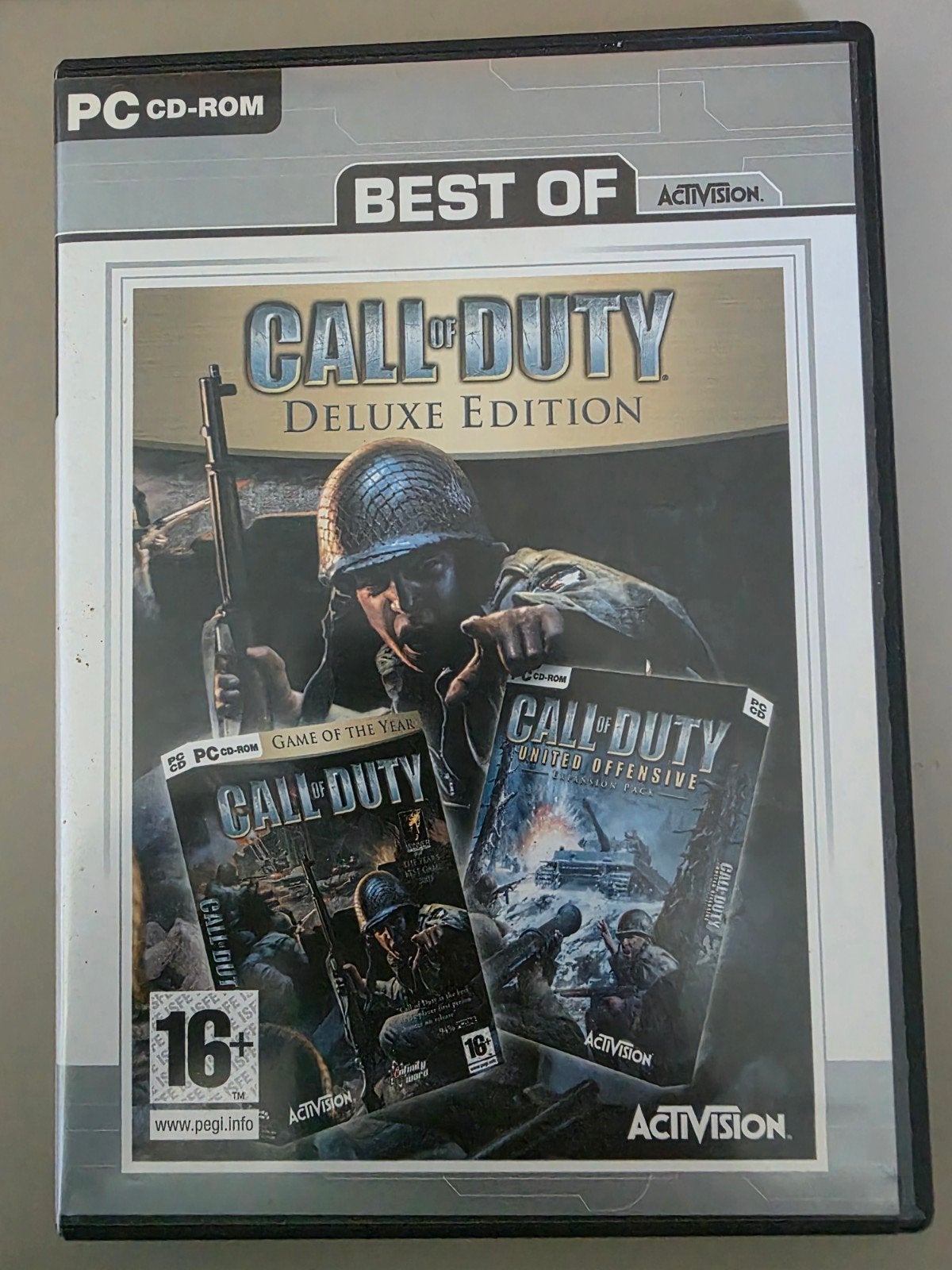 Pc game Call of Duty deluxe edition, Shooter, 1 speler, Ophalen of Verzenden, Zo goed als nieuw