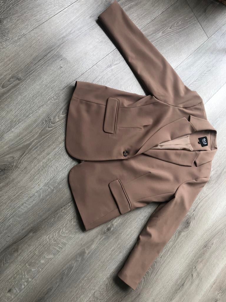 Licht bruin/beige Colbert/ Jasje MS Mode mt 46 ZGAN, Kleding | Dames, Jasjes, Kostuums en Pakken, Beige, Maat 46/48 (XL) of groter