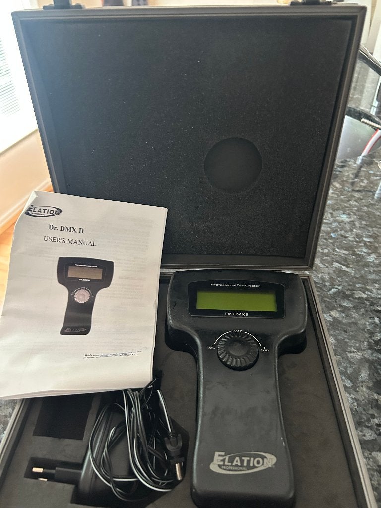 Elation DR DMX II tester, Ophalen of Verzenden, Gebruikt, Overige typen