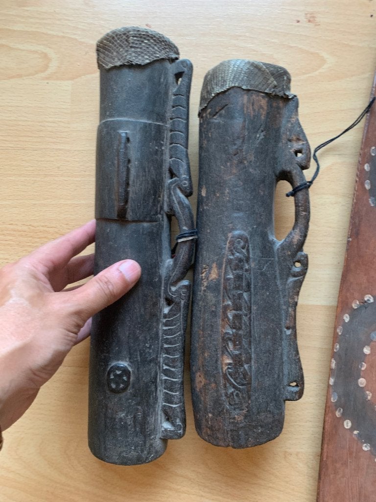 Asmat, papua , sepik, kundu. Drum, Antiek en Kunst, Kunst | Niet-Westerse kunst, Ophalen of Verzenden