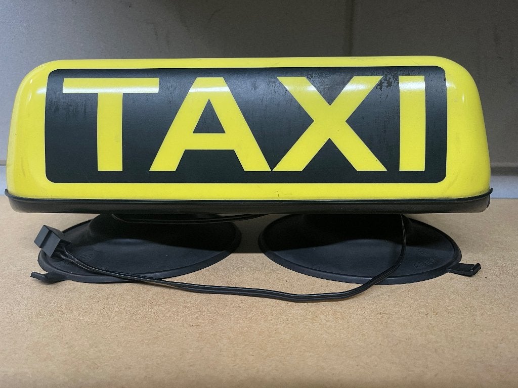 Taxi bord, Ophalen of Verzenden, Zo goed als nieuw