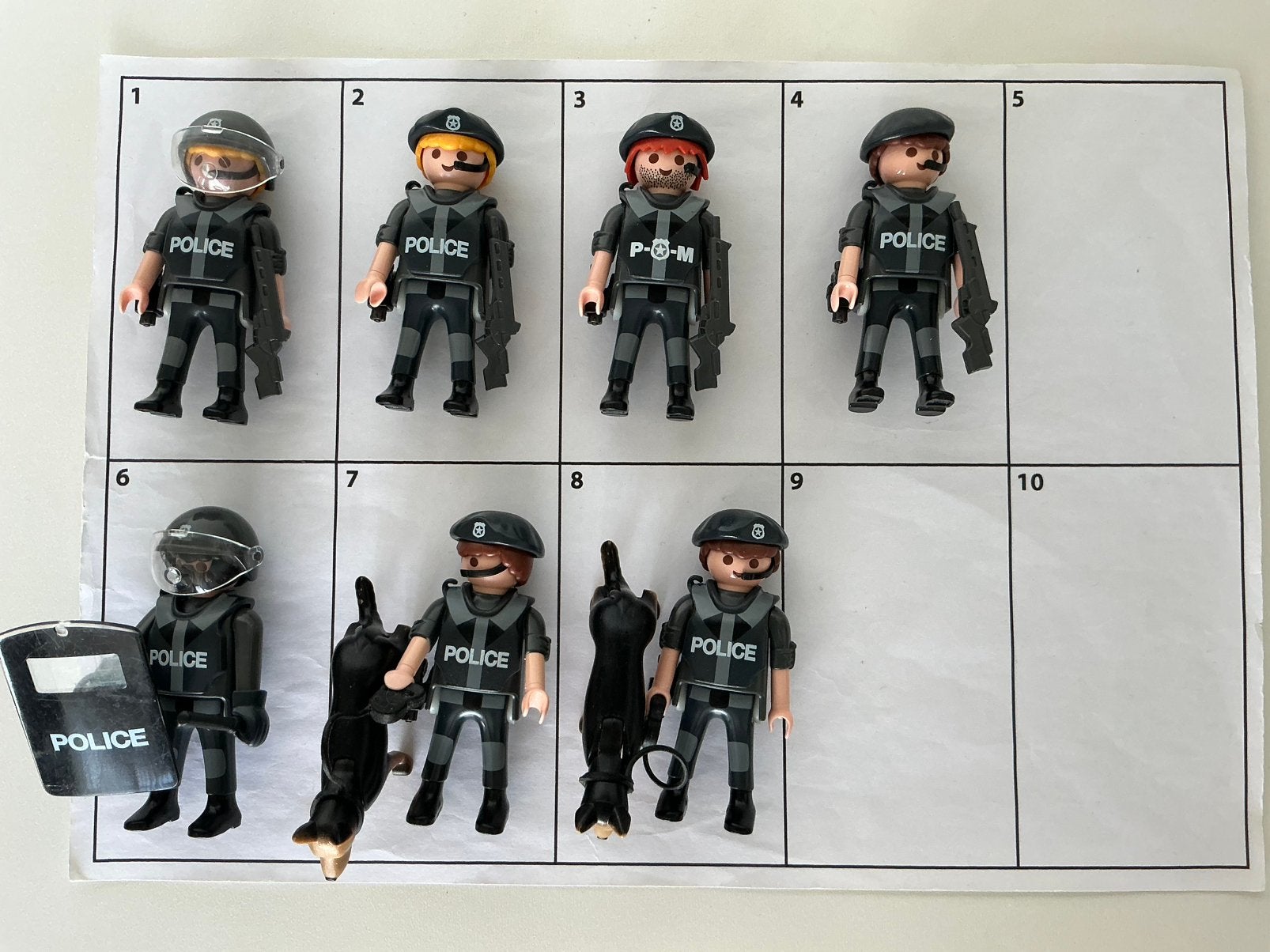 Playmobil police, Ophalen of Verzenden, Gebruikt, Losse onderdelen, Figuren