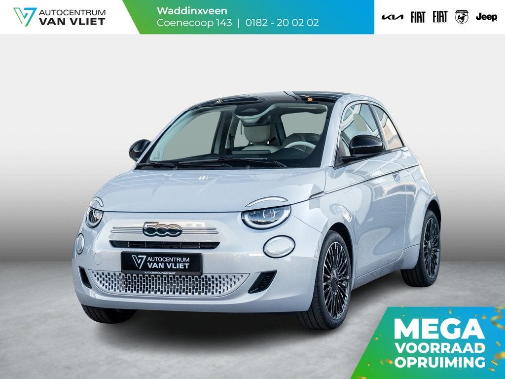 Fiat 500 Hybrid Collezione | Clima | LED | PDC | JBL Premium, Auto's, Fiat, Bedrijf, Te koop, ABS, Achteruitrijcamera, Airbags