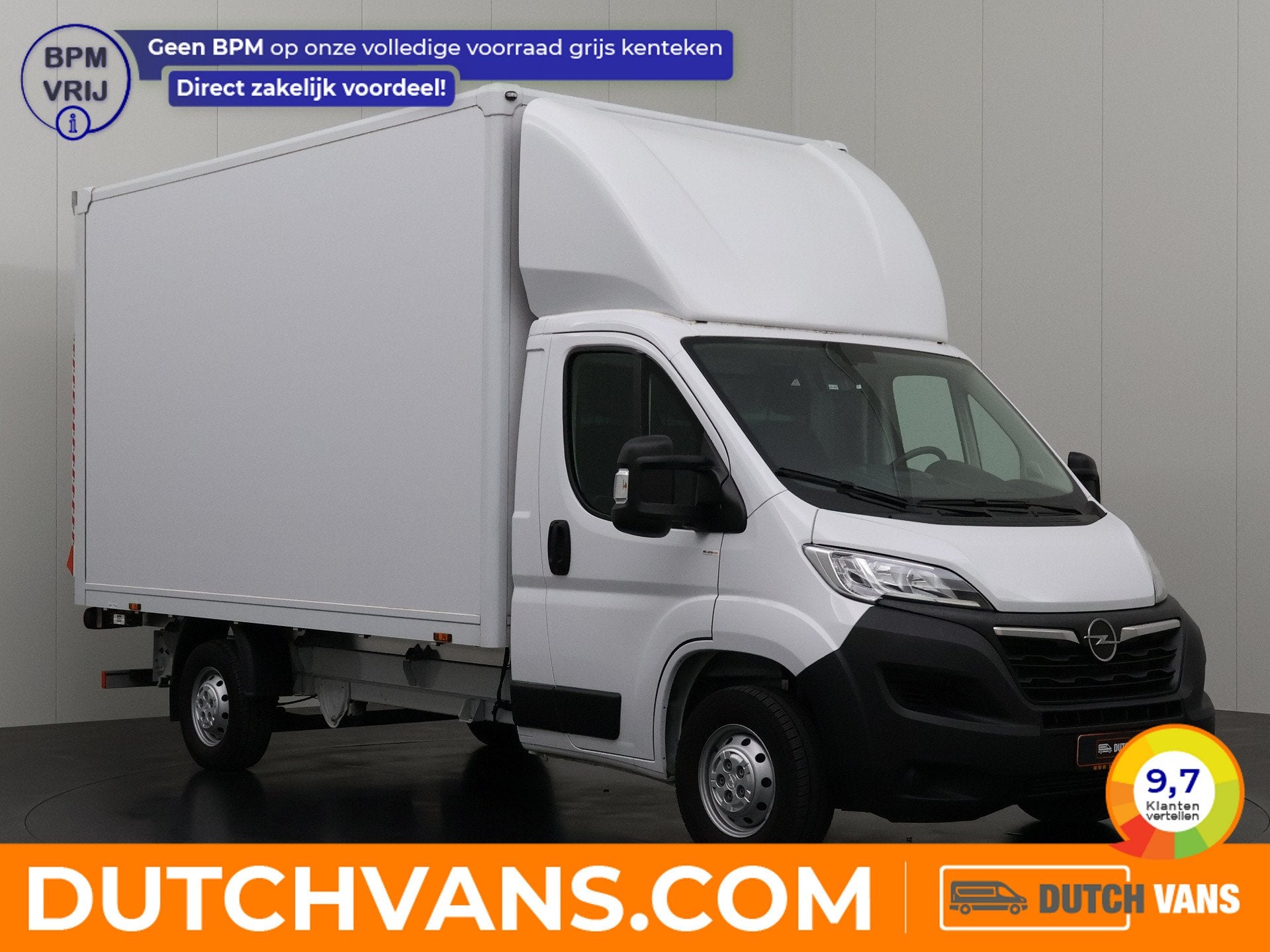 Opel Movano Bakwagen+Laadklep | Trekhaak ! | Dakspoiler | Ca, Stof, Gebruikt, 2500 kg, Wit