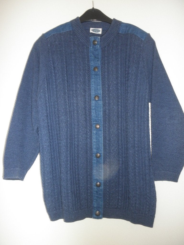 Dames Vest    Denim, Kleding | Dames, Truien en Vesten, Ophalen of Verzenden, Zo goed als nieuw, Maat 42/44 (L), Blauw