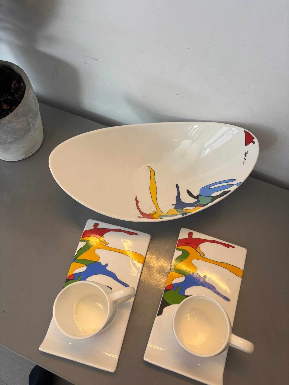 Te koop aangeboden een mooi designservies Corry Ammerlaan, Ophalen of Verzenden, Gebruikt