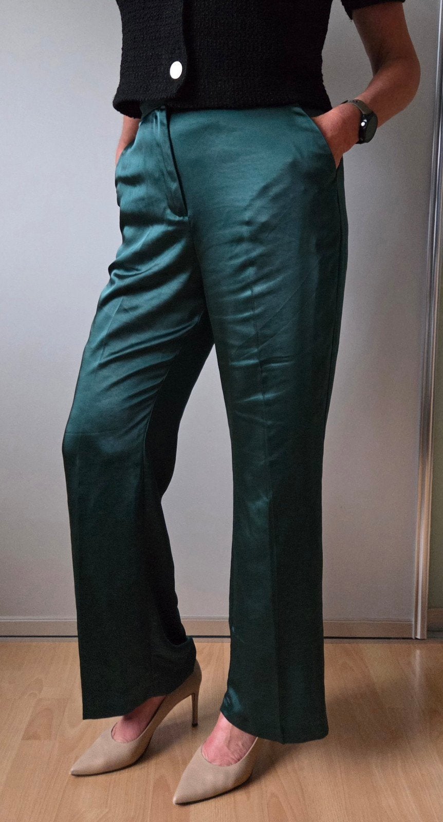 Nieuwe French Connection satijnen broek - Maat M, Maat 38/40 (M), French Connection, Nieuw, Ophalen of Verzenden