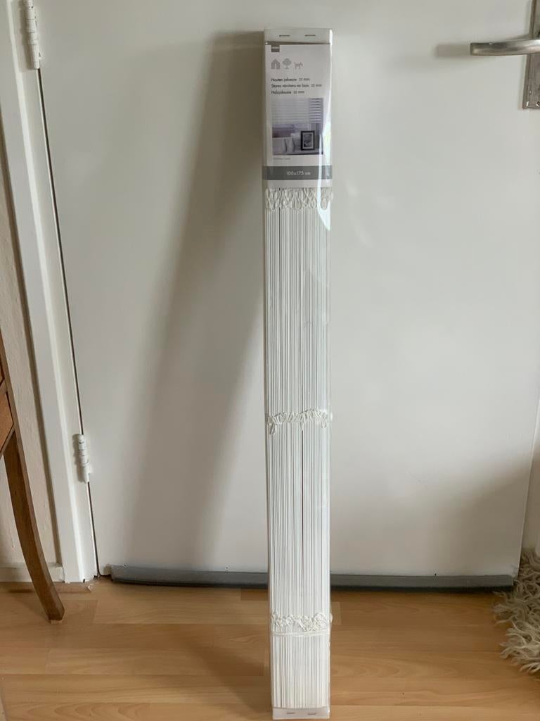 Hema wit houten jaloezie 100 x 175 cm, Ophalen, Wit, Nieuw, 50 tot 100 cm