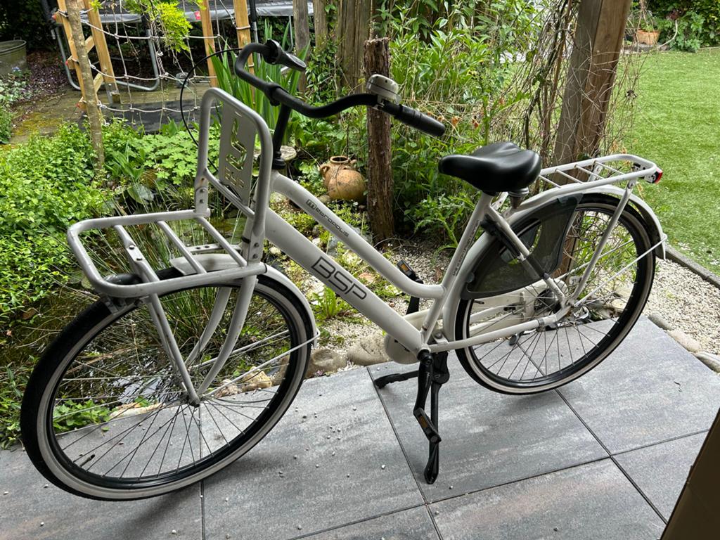 BSP Urban Carrier fietsen - Wit, Gebruikt, Velgrem, Versnellingen, 50 tot 53 cm