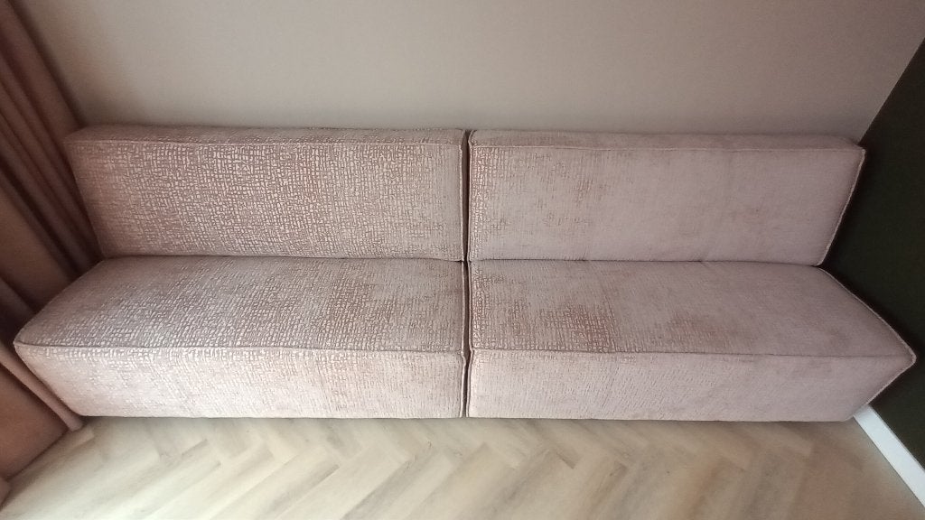 Zo goed als nieuwe roze bank van Eijerkamp(Sevn), Ophalen, 250 tot 300 cm, 75 tot 100 cm, Zo goed als nieuw
